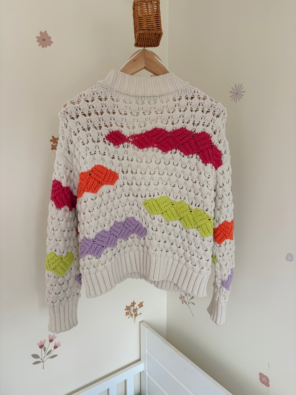 ZARA Chunky knit cardigan - sweater colorblock - Small - Picture 2 of 7